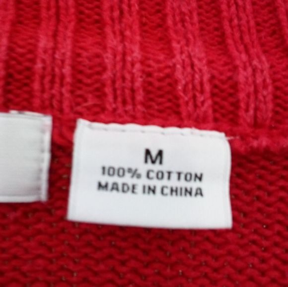 Liz Claiborne Striped Sweater Red, White, and Black Size M - Picture 7 of 11